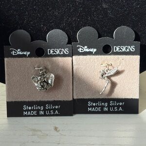 Disney Sterling Silver Charms Set of 2